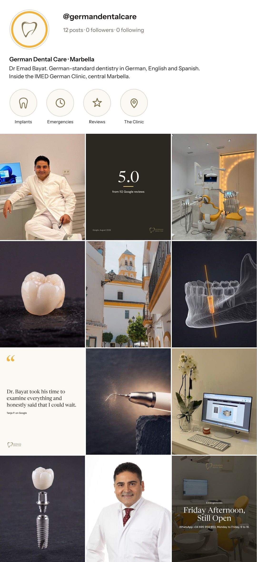German Dental Care Instagram