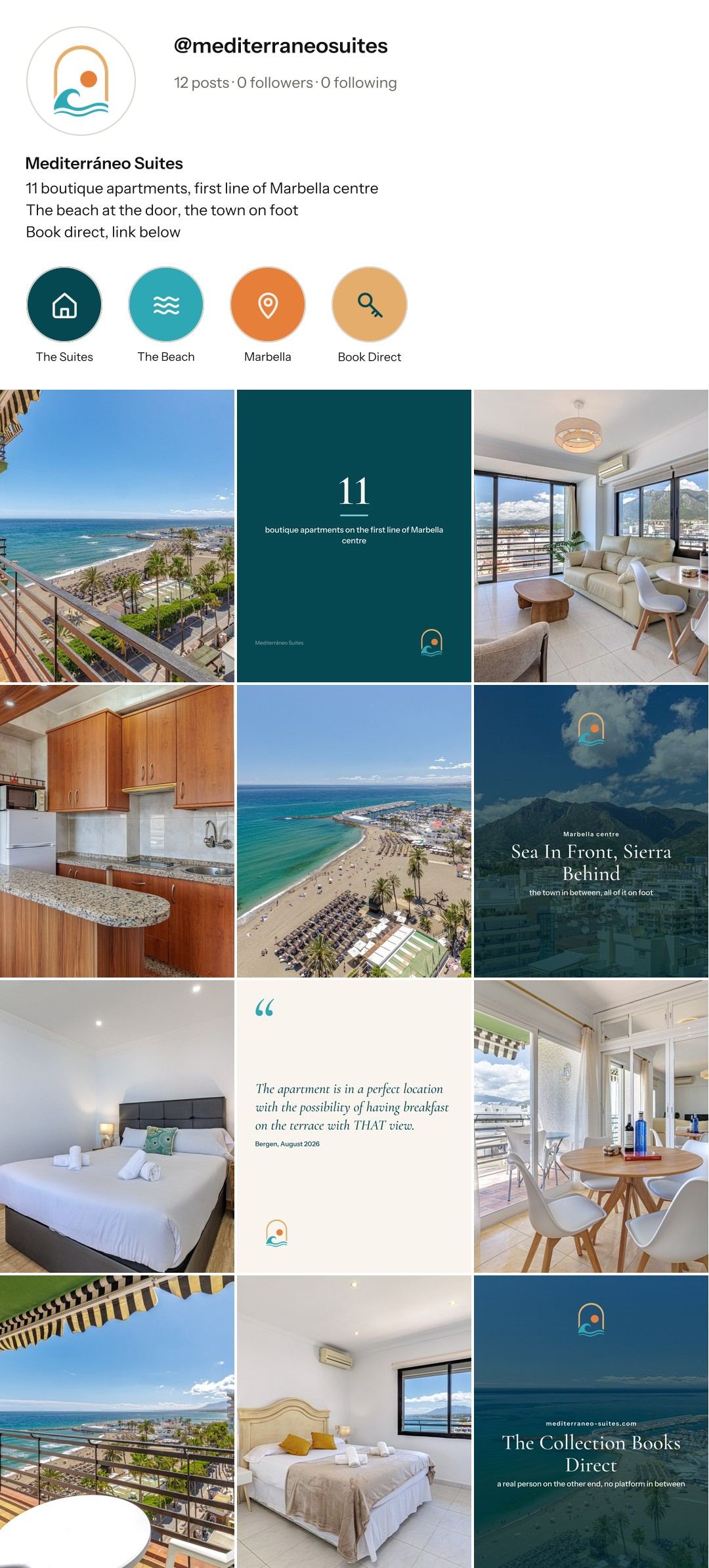 Mediterráneo Suites Instagram